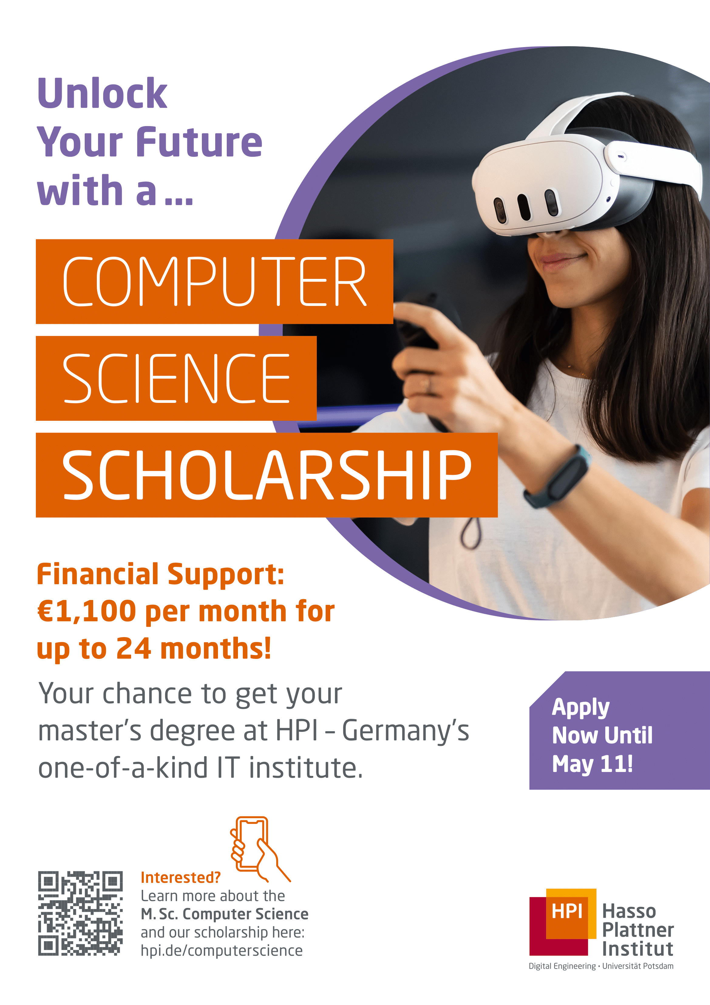 Scholarships Available for MS Program in Computer Science at HPI - Deadline May 11