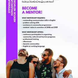 Application for Stipendium Hungaricum Mentor Program
